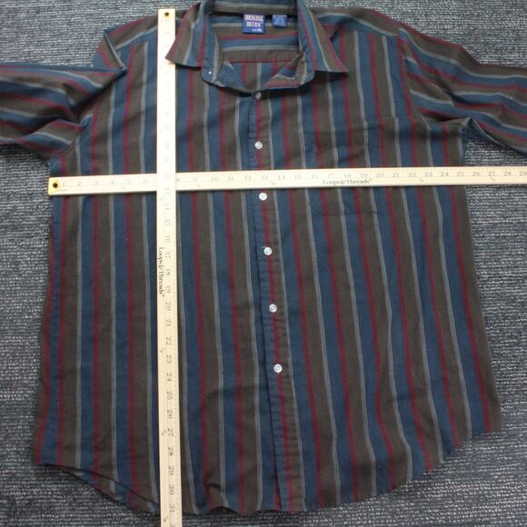 Vintage Bristol Blues XL Men's Striped Dress Shirt - Picture 5 of 10